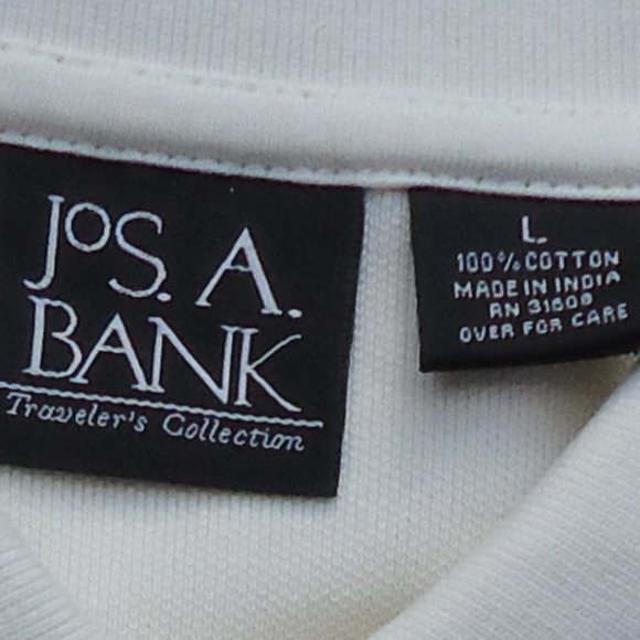 NWT. SIZE L. JOS. A. BANK The traveler long sleeve polo shirt. - Picture 10 of 16